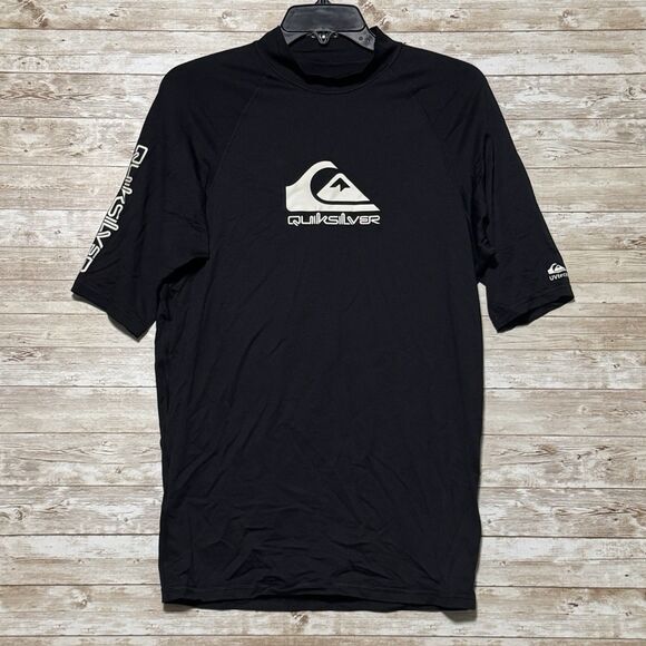 Quicksilver UVtech Compression Surf Shirt Black Size XL - Picture 1 of 10